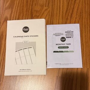 Passion Planner Monthly Tabs in Green
